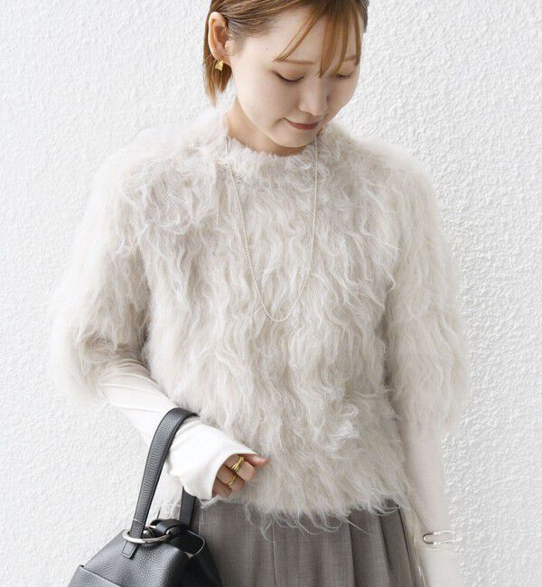 SHIPS for women「〈手洗い可能〉シャギー ファー プルオーバー」|ニット・セーター|