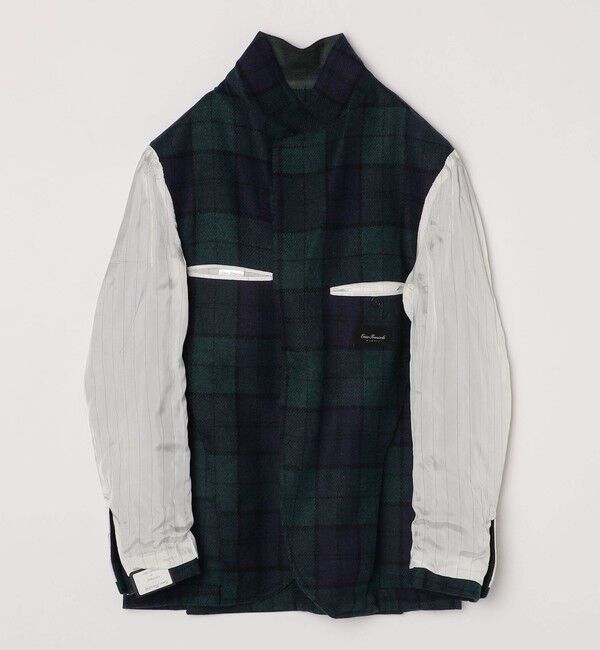 SHIPS「【 SHIPS別注】Errico Formicola: ウール ブラックウォッチ ジャケット」|テーラードジャケット|