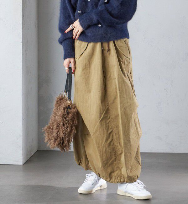 SHIPS for women「【SHIPS別注】M53:〈手洗い可能〉ミリタリー ファティーグ スカート」|スカート|ベージュ系