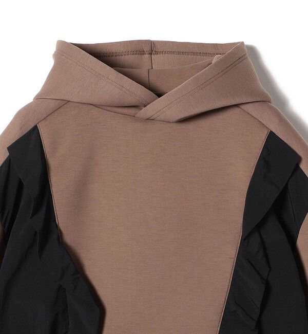 SHIPS for women「【WEB限定】〈手洗い可能〉ダンボール タフタ コンビ フーディ」|パーカー|