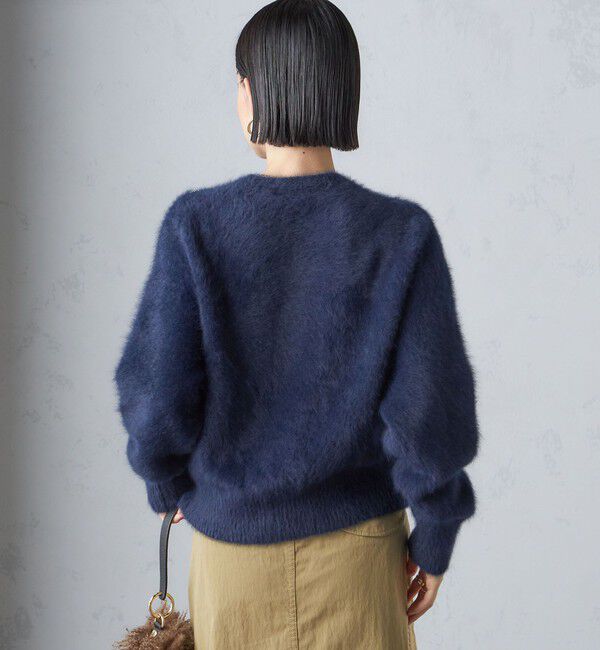 SHIPS for women「〈手洗い可能〉ビジュー FOX クルーネック プルオーバー」|ニット・セーター|