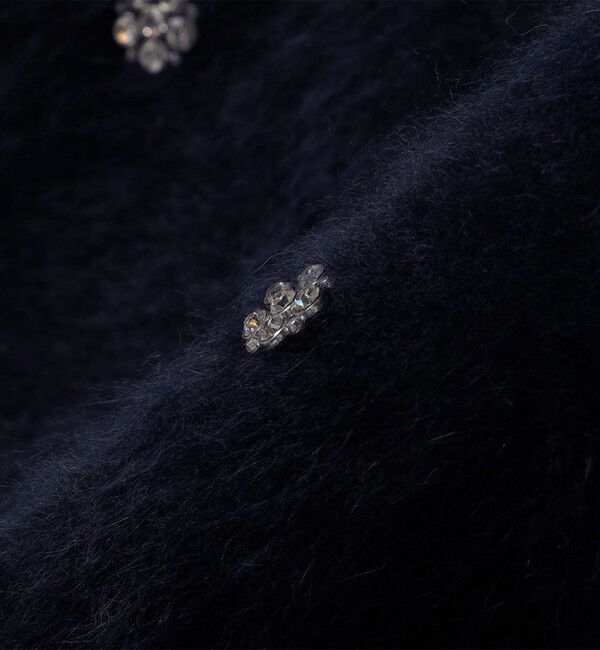 SHIPS for women「〈手洗い可能〉ビジュー FOX クルーネック プルオーバー」|ニット・セーター|