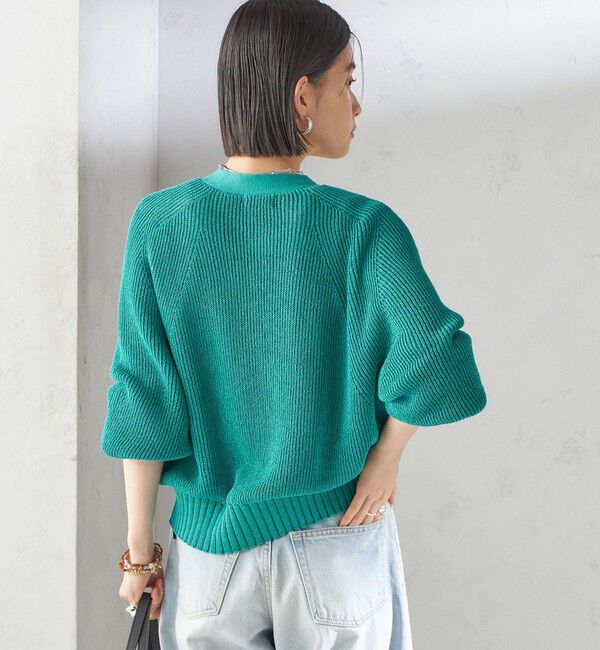 SHIPS for women「〈手洗い可能〉ペーパー ポリエステル Vネック カーディガン」|カーディガン|