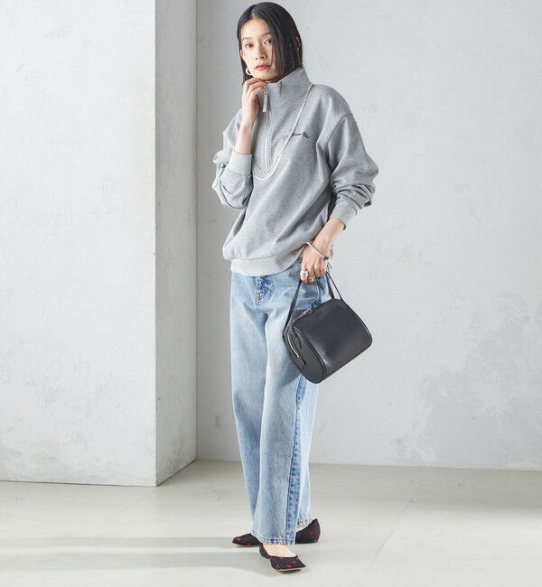 SHIPS for women「【SHIPS別注】LOGAN KNITTING MILLS: ハーフ ジップ プルオーバー」|スウェット・ジャージ|