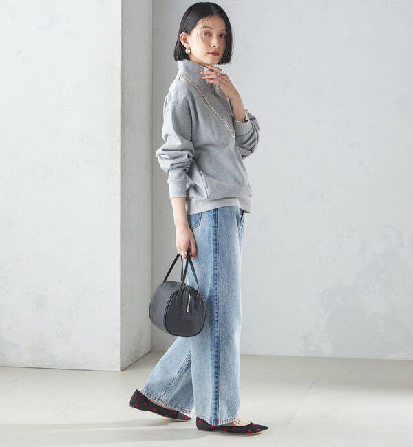 SHIPS for women「【SHIPS別注】LOGAN KNITTING MILLS: ハーフ ジップ プルオーバー」|スウェット・ジャージ|