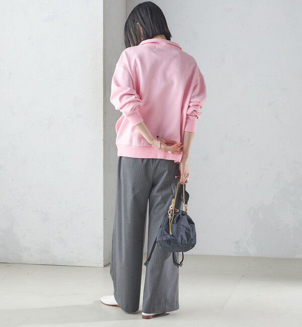 SHIPS for women「【SHIPS別注】LOGAN KNITTING MILLS: ハーフ ジップ プルオーバー」|スウェット・ジャージ|