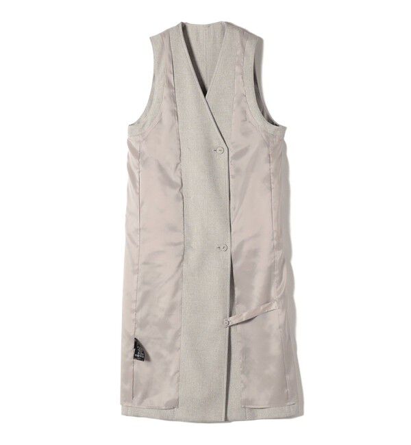 SHIPS for women「〈手洗い可能〉シャークスキン ジレ ワンピース」|ワンピース|