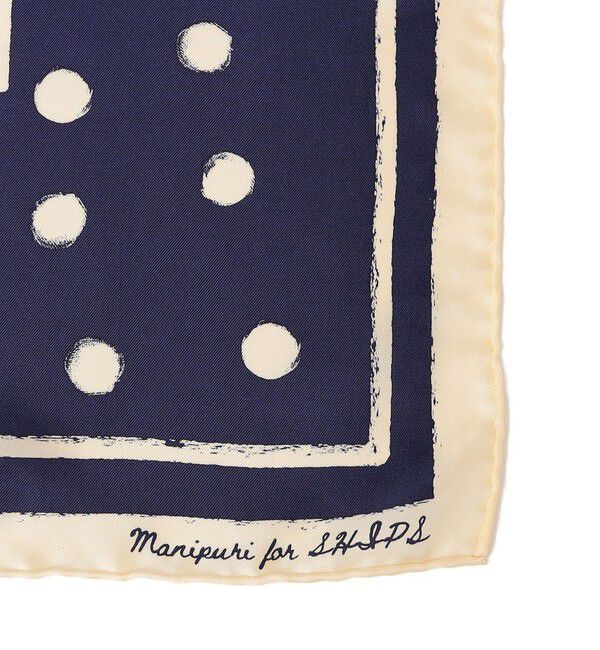 SHIPS for women「【SHIPS別注】manipuri:エンブレム スカーフ 88&times;88」|バンダナ・スカーフ|