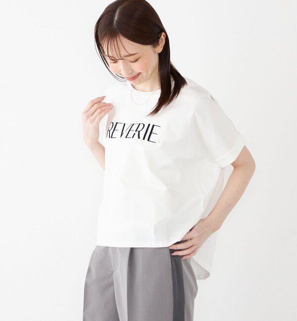 SHIPS Colors 「SHIPS Colors:〈接触冷感・手洗い可能〉フロッキー ロゴ ドルマン Tシャツ◇」|Tシャツ・カットソー|