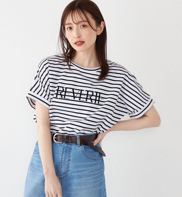 SHIPS Colors 「SHIPS Colors:〈接触冷感・手洗い可能〉フロッキー ロゴ ドルマン Tシャツ◇」|Tシャツ・カットソー|