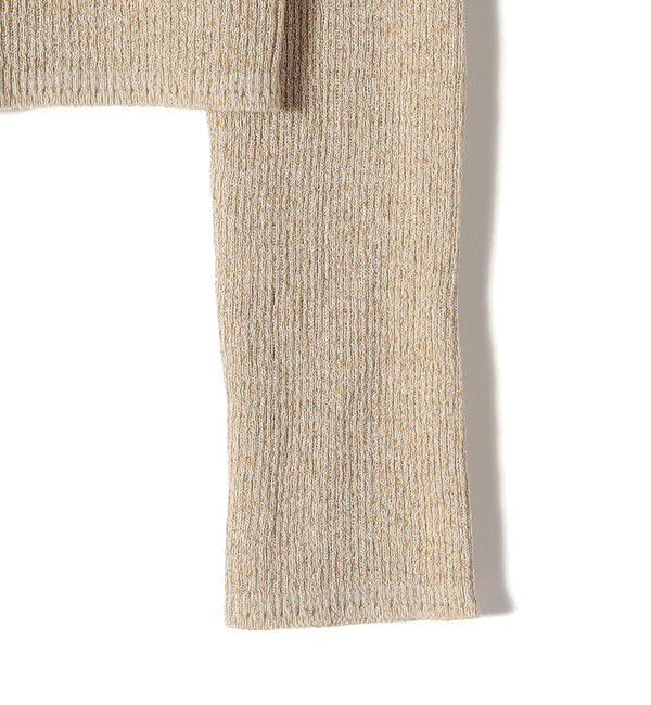 SHIPS for women「〈手洗い可能〉ラメ シアー リブ ニット プルオーバー」|ニット・セーター|