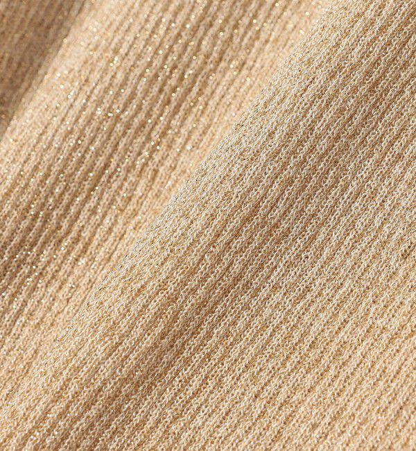 SHIPS for women「〈手洗い可能〉ラメ シアー リブ ニット プルオーバー」|ニット・セーター|