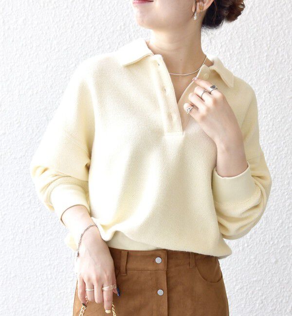 SHIPS any「SHIPS any:〈手洗い可能〉サカリバ コンパクト ポロシャツ プルオーバー」|ポロシャツ|