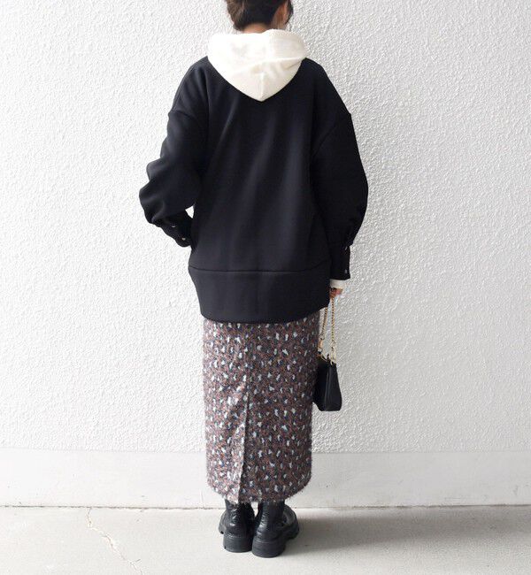 SHIPS any「【WEB限定】SHIPS any:〈洗濯機可能〉ダンボール コクーン ノーカラー コート」|ノーカラージャケット|