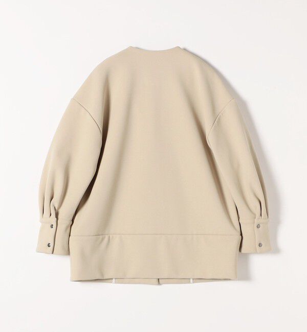 SHIPS any「【WEB限定】SHIPS any:〈洗濯機可能〉ダンボール コクーン ノーカラー コート」|ノーカラージャケット|