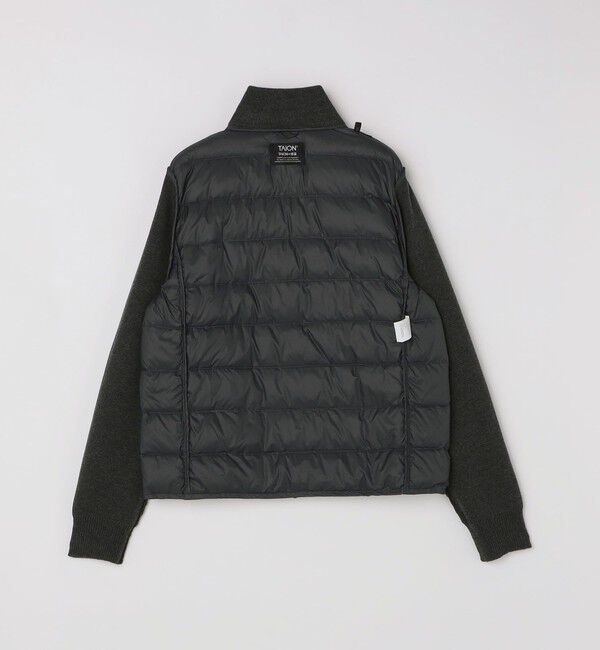 SHIPS「【WEB限定/SHIPS別注】TAION:〈手洗い可能〉ハイネック ダブルジップ ニットスリーブダウンジャケット」|ダウン|