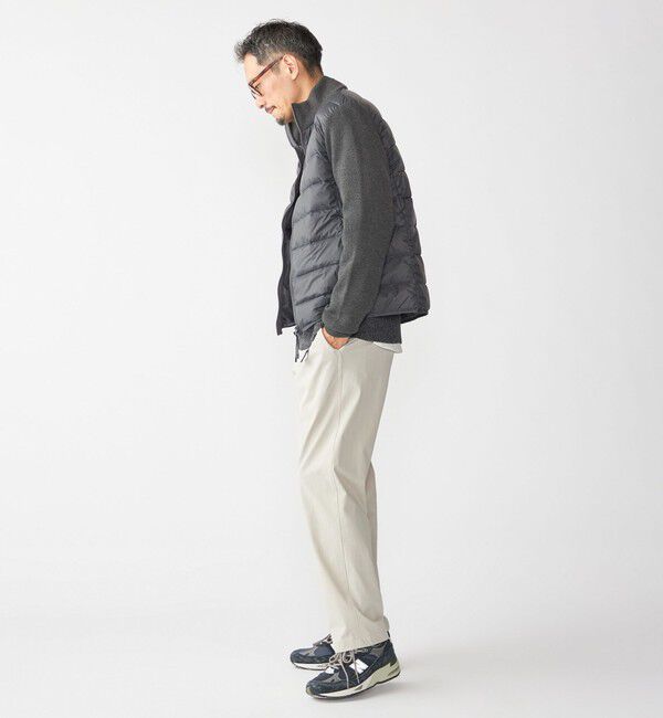 SHIPS「【WEB限定/SHIPS別注】TAION:〈手洗い可能〉ハイネック ダブルジップ ニットスリーブダウンジャケット」|ダウン|