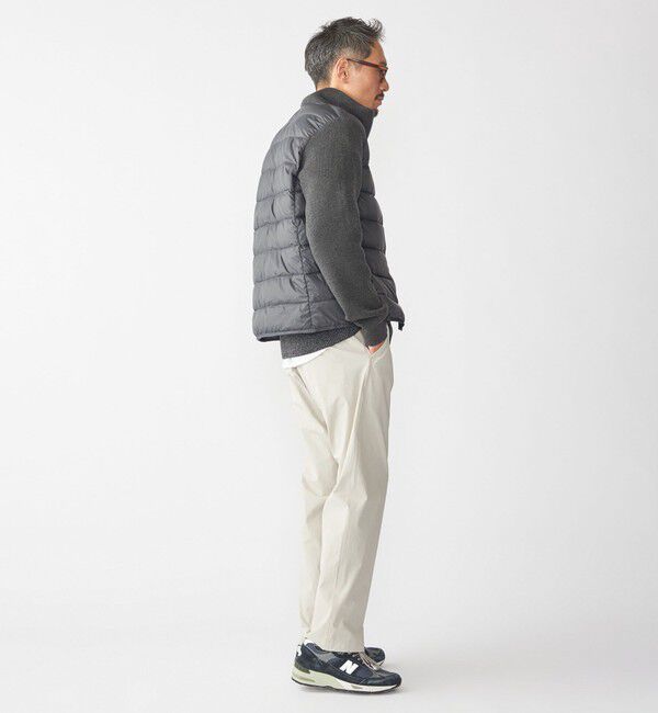 SHIPS「【WEB限定/SHIPS別注】TAION:〈手洗い可能〉ハイネック ダブルジップ ニットスリーブダウンジャケット」|ダウン|