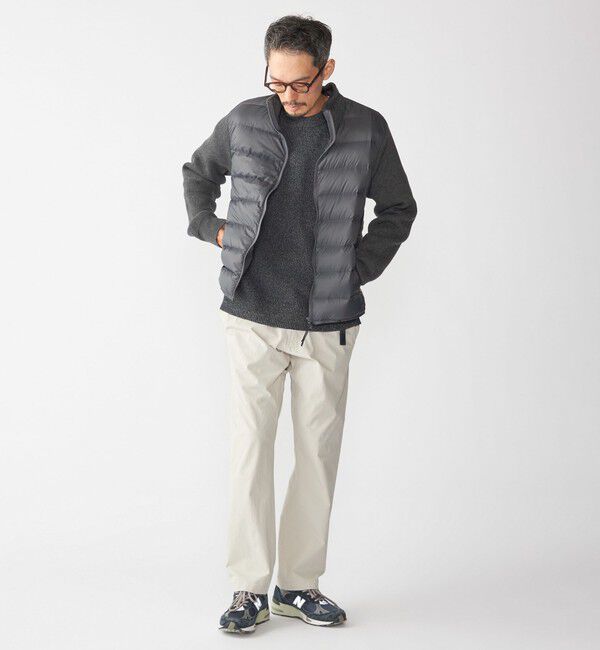 SHIPS「【WEB限定/SHIPS別注】TAION:〈手洗い可能〉ハイネック ダブルジップ ニットスリーブダウンジャケット」|ダウン|