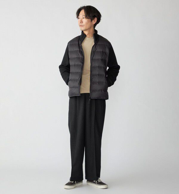 SHIPS「【WEB限定/SHIPS別注】TAION:〈手洗い可能〉ハイネック ダブルジップ ニットスリーブダウンジャケット」|ダウン|