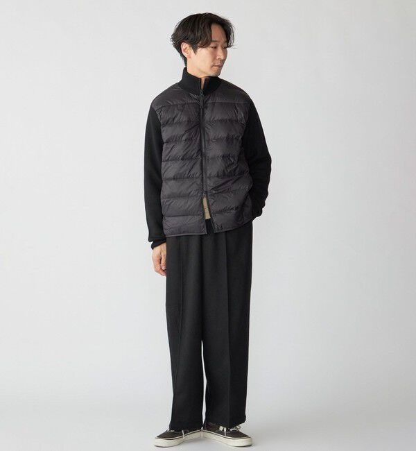 SHIPS「【WEB限定/SHIPS別注】TAION:〈手洗い可能〉ハイネック ダブルジップ ニットスリーブダウンジャケット」|ダウン|