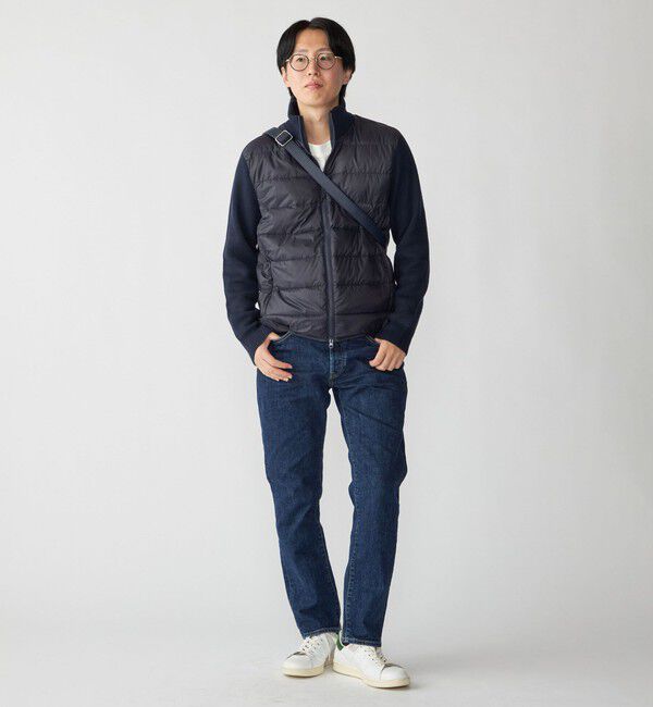 SHIPS「【WEB限定/SHIPS別注】TAION:〈手洗い可能〉ハイネック ダブルジップ ニットスリーブダウンジャケット」|ダウン|