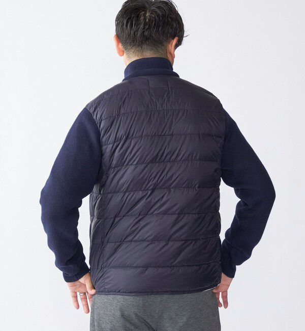 SHIPS「【WEB限定/SHIPS別注】TAION:〈手洗い可能〉ハイネック ダブルジップ ニットスリーブダウンジャケット」|ダウン|