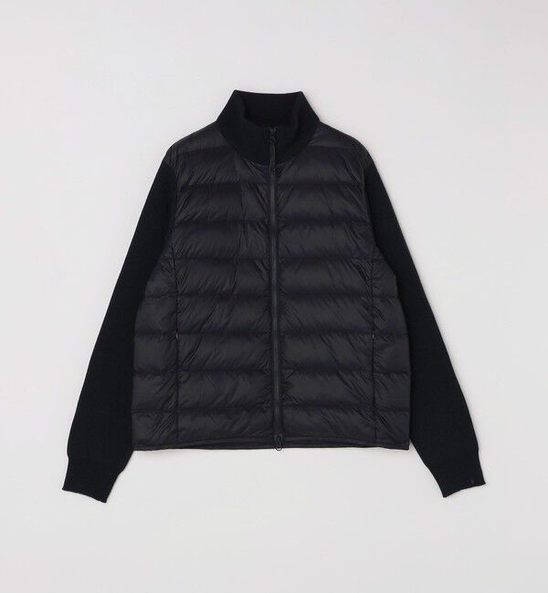 SHIPS「【WEB限定/SHIPS別注】TAION:〈手洗い可能〉ハイネック ダブルジップ ニットスリーブダウンジャケット」|ダウン|
