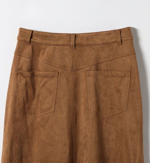 SHIPS any「SHIPS any: ポリエステル スエード フロント ボタン Aライン スカート」|スカート|