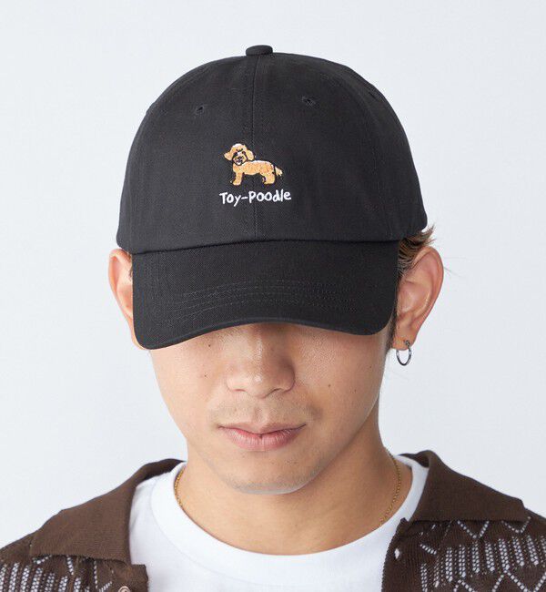 SHIPS「【City Ambient Products別注】Ben Lenovitz: DOG CAT キャップ」|キャップ・キャスケット|チャコールグレー