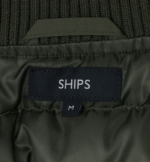 SHIPS「SHIPS: THERMOLITE(R) パデッド リブ ジャケット」|ブルゾン・スタジャン|