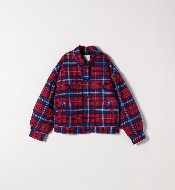SHIPS any「SHIPS any:〈手洗い可能〉タータン チェック キルティング シャツ ジャケット」|ブルゾン・スタジャン|