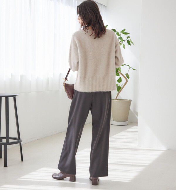 SHIPS for women「〈手洗い可能〉フォックス クルーネック ニット プルオーバー」|ニット・セーター|