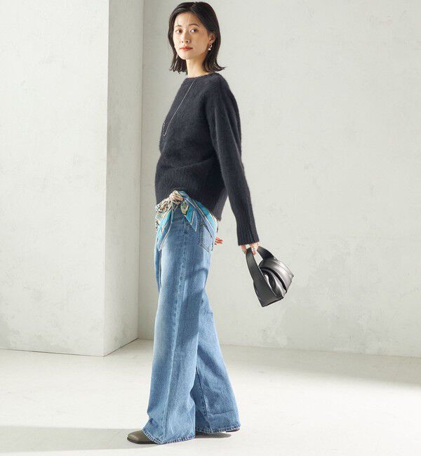 SHIPS for women「〈手洗い可能〉フォックス クルーネック ニット プルオーバー」|ニット・セーター|