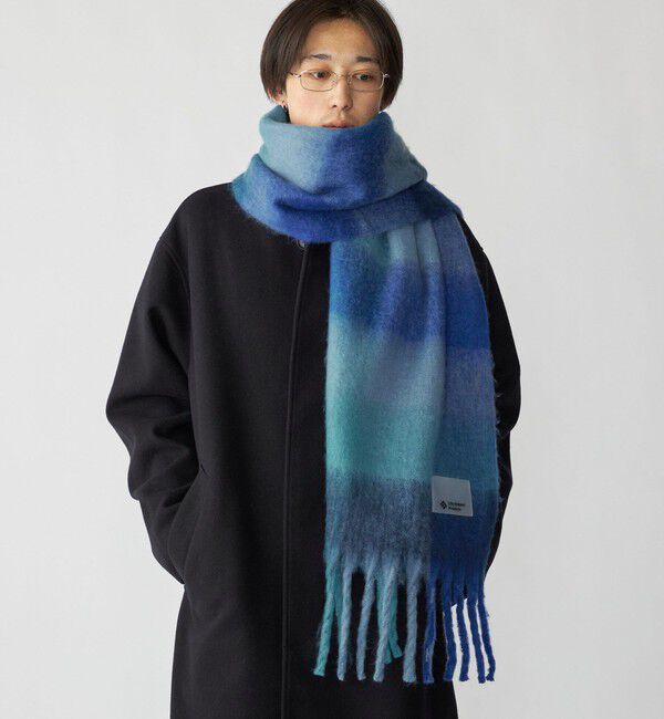 SHIPS「City Ambient Products: シャギー チェック ボリューム マフラー」|マフラー|