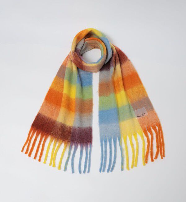 SHIPS「City Ambient Products: シャギー チェック ボリューム マフラー」|マフラー|