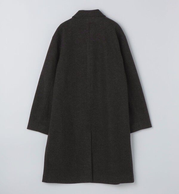 SHIPS「City Ambient Products: オーバーサイズ メルトン コート」|ステンカラーコート|