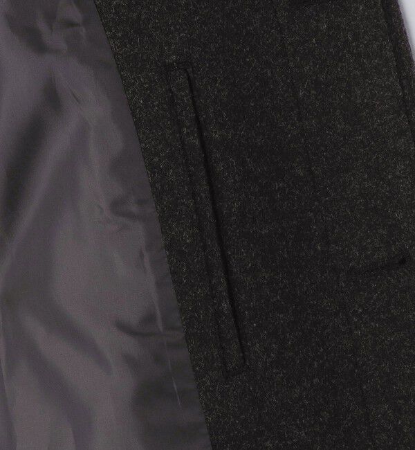 SHIPS「City Ambient Products: オーバーサイズ メルトン コート」|ステンカラーコート|