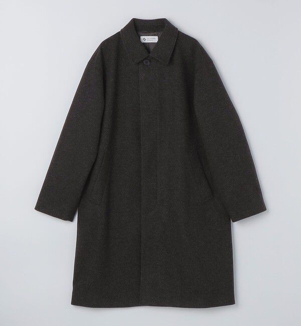 SHIPS「City Ambient Products: オーバーサイズ メルトン コート」|ステンカラーコート|