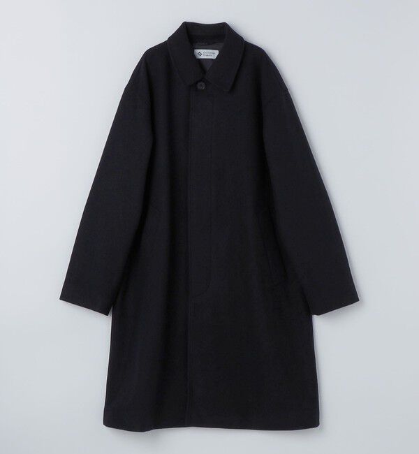 SHIPS「City Ambient Products: オーバーサイズ メルトン コート」|ステンカラーコート|