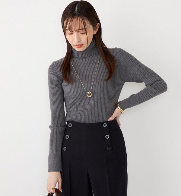 SHIPS Colors 「SHIPS Colors:14G リブ タートルネック ニット」|ニット・セーター|