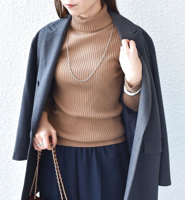 SHIPS Colors 「SHIPS Colors:14G リブ タートルネック ニット」|ニット・セーター|