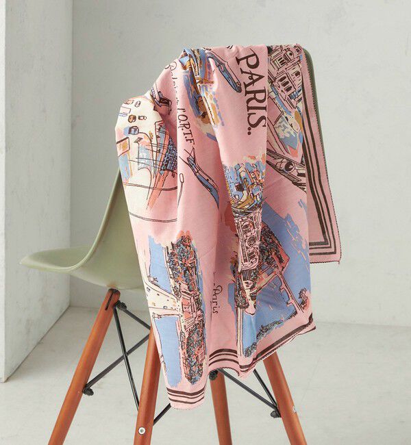 SHIPS for women「【SHIPS別注】BINDU: マップ スカーフ 100&times;100」|バンダナ・スカーフ|