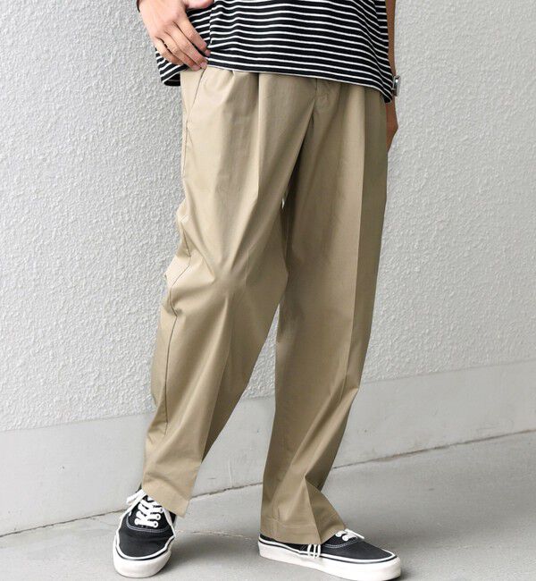 SHIPS any「SHIPS any:〈洗濯機可能〉SOLOTEX(R) タイプライター 2タック イージー パンツ◇」|チノ|