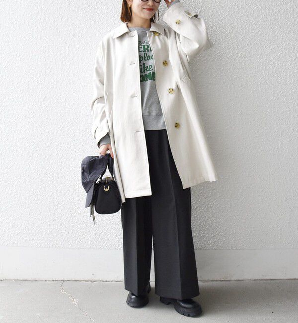 SHIPS any「SHIPS any:〈手洗い可能〉オーバー フレア ステンカラー コート」|ステンカラーコート|