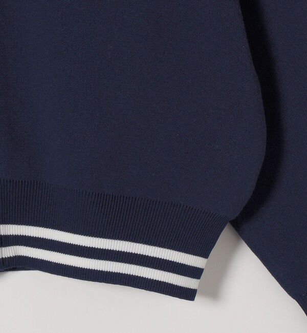 SHIPS any「SHIPS any:〈手洗い可能〉コットン ミックス ライン ジップ ブルゾン ニット カーディガン」|カーディガン|