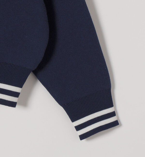 SHIPS any「SHIPS any:〈手洗い可能〉コットン ミックス ライン ジップ ブルゾン ニット カーディガン」|カーディガン|