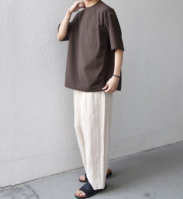 SHIPS any「SHIPS any: 〈洗濯機可能〉NOVELTEX リネン フリーサイズ リラックス イージー パンツ◇」|チノ|