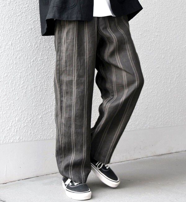 SHIPS any「SHIPS any: 〈洗濯機可能〉NOVELTEX リネン フリーサイズ リラックス イージー パンツ◇」|チノ|