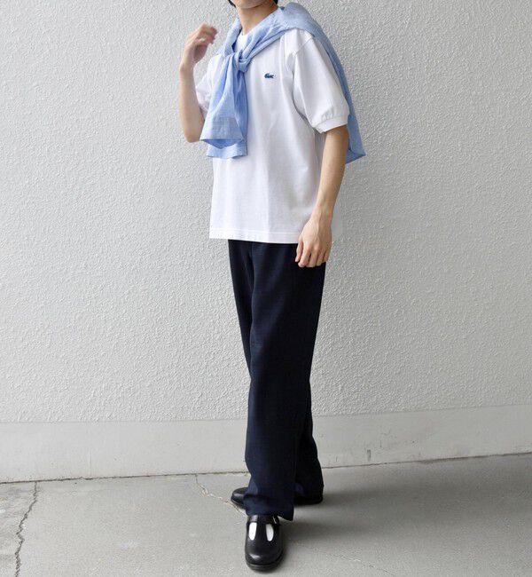 SHIPS any「【SHIPS any別注】LACOSTE: ワンポイント ロゴ ピケ クルーネック Tシャツ 26SS◇」|Tシャツ・カットソー|